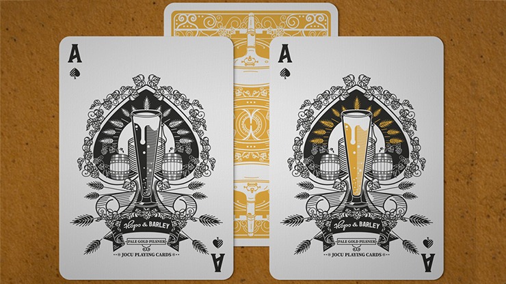 Hops & Barley, Pale Gold Pilsner Playing Cards by JOCU Playing Cards - Image 2