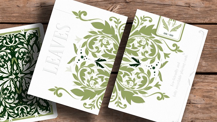 Leaves Collector's, White Playing Cards by Card House Company