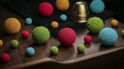 Final Load Crochet Ball, Red by TCC - Image 2