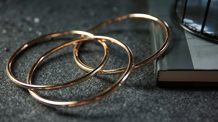 4 inch Linking Rings, Gold by TCC