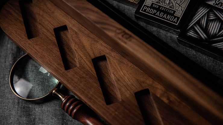 Wooden Sideways Card Magic Display Batten, Five Decks by TCC - Image 4