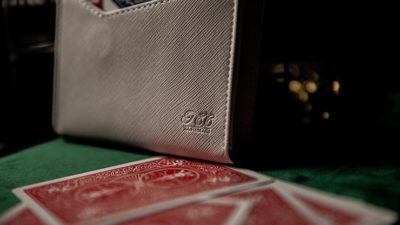 Luxury Leather Card Magic Carrier, White by TCC - Image 3