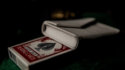 Luxury Leather Card Magic Carrier, White by TCC - Image 5