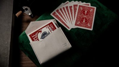 Luxury Leather Card Magic Carrier, White by TCC - Image 6