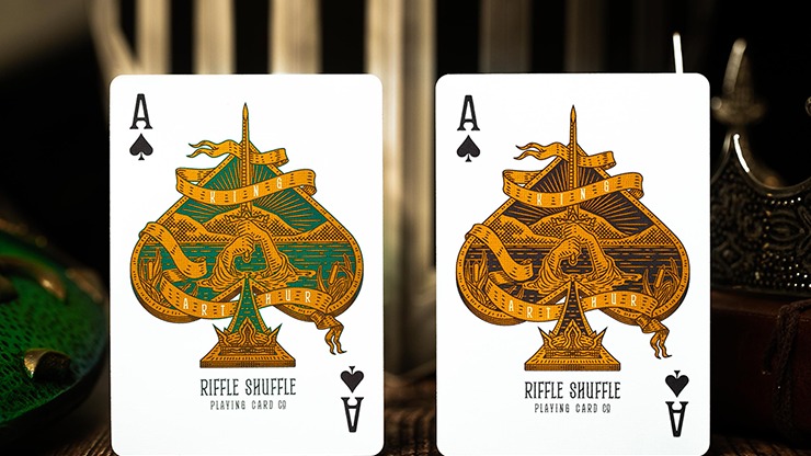 King Arthur, Emerald Saga Playing Cards by Riffle Shuffle - Image 6