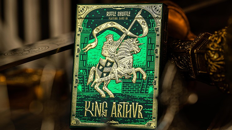 King Arthur, Emerald Saga Playing Cards by Riffle Shuffle