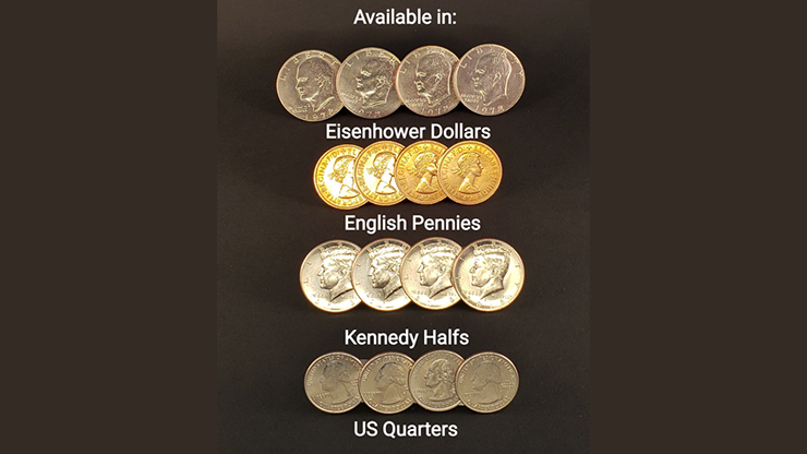 Symphony Coins, English Penny Gimmicks and Online Instructions by RPR Magic Innovations - Image 3
