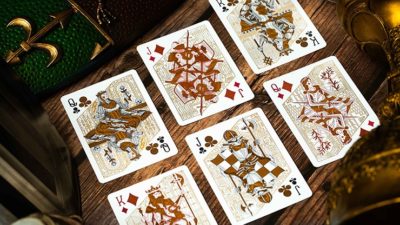 King Arthur Golden Knight, Foiled Edition Playing Cards by Riffle Shuffle - Image 5