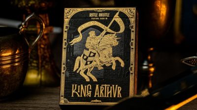 King Arthur Golden Knight, Foiled Edition Playing Cards by Riffle Shuffle