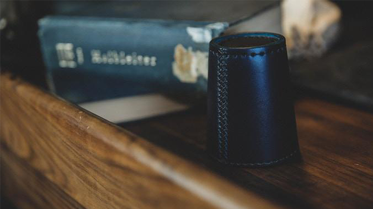 Leather Chop Cup with Balls, Black by TCC - Image 2