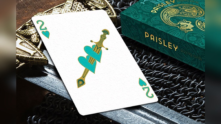 Paisley Royals, Teal Playing Cards by Dutch Card House Company - Image 4