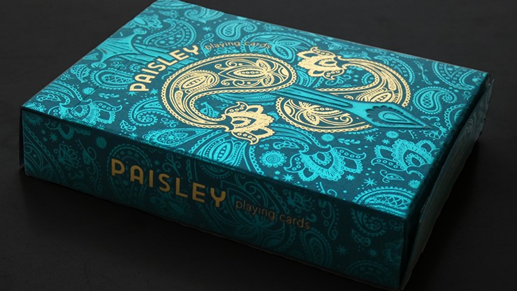 Paisley Royals, Teal Playing Cards by Dutch Card House Company