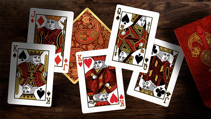 Paisley Royals, Red Playing Cards by Dutch Card House Company - Image 5