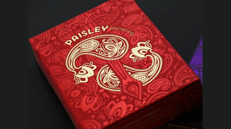 Paisley Royals, Red Playing Cards by Dutch Card House Company