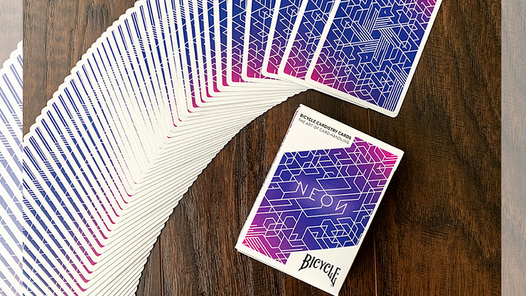 Bicycle Neon Blue Aurora Playing Cards - Image 2