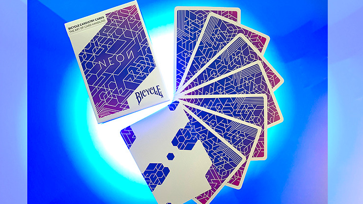 Bicycle Neon Blue Aurora Playing Cards - Image 3