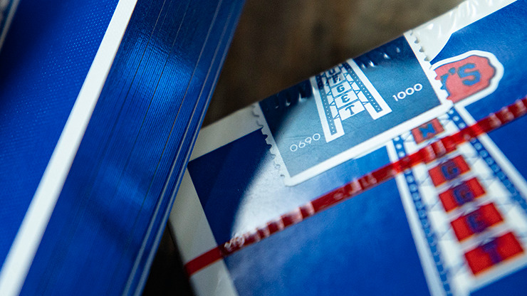 Gilded Vintage Feel Jerry's Nuggets, Blue Playing Cards - Image 3