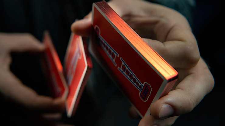 Gilded Vintage Feel Jerry's Nuggets, Red Playing Cards - Image 4