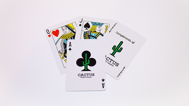 Cactus, Dusty Blue Playing Cards - Image 5