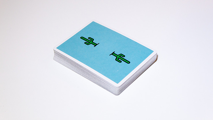 Cactus, Dusty Blue Playing Cards - Image 6