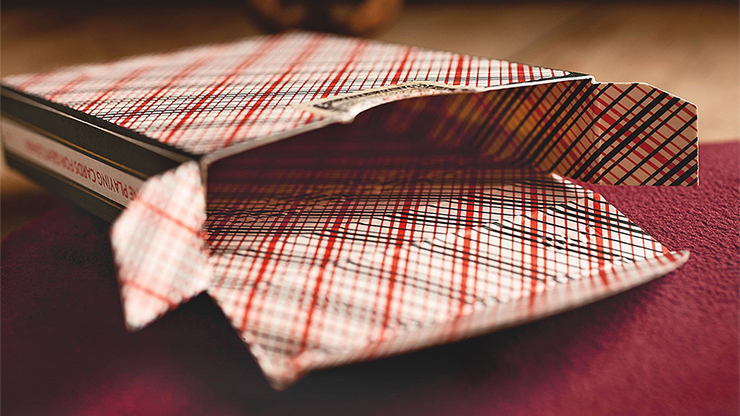 Vintage Plaid, Arizona Red Playing Cards by Dan and Dave - Image 3