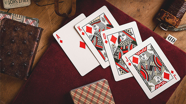 Vintage Plaid, Arizona Red Playing Cards by Dan and Dave - Image 6