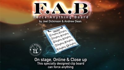 FAB BOARD A4/BLUE, Gimmicks and Online Instruction by Joel Dickinson & Andrew Dean