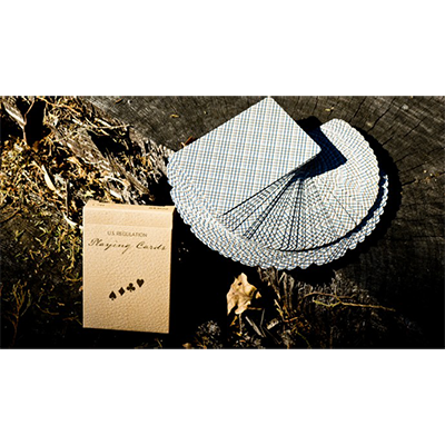 Vintage Plaid Playing Cards, California Blue by Dan and Dave Buck - Image 2