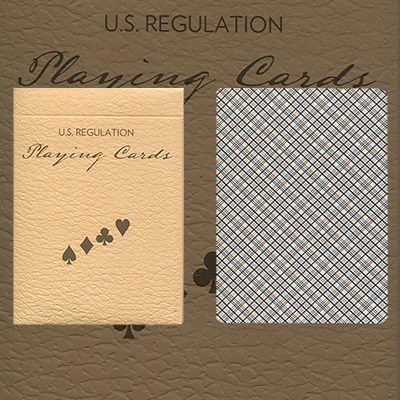 Vintage Plaid Playing Cards, California Blue by Dan and Dave Buck