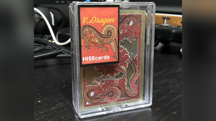 Dragon Transparent Playing Cards, Fire Red - Image 2