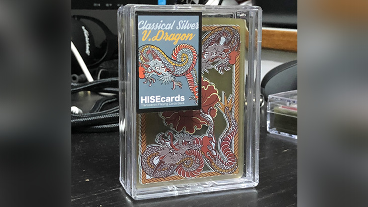 Dragon Transparent Playing Cards, Classic Silver - Image 2