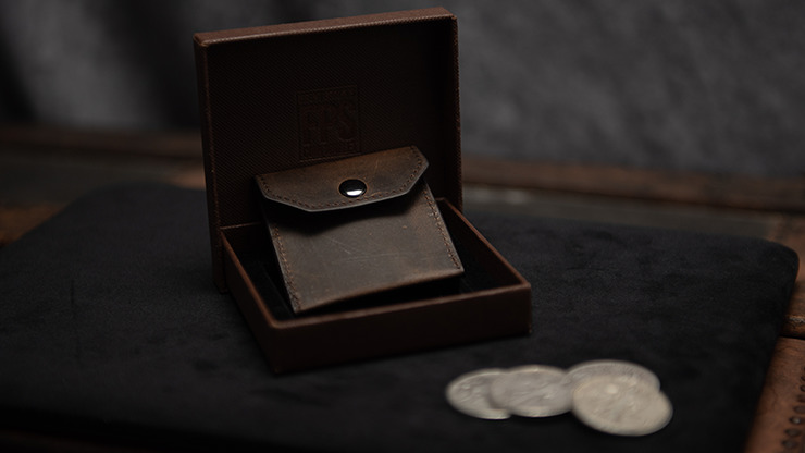 FPS Coin Wallet Brown, Gimmicks and Online Instructions by Magic Firm