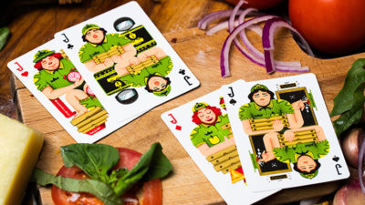 The Royal Pizza Palace, Gilded Playing Cards Set by Riffle Shuffle - Image 6