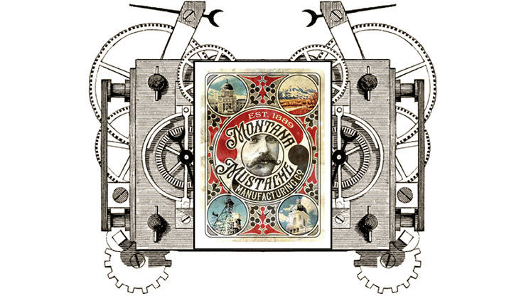 Clockwork: Montana Mustache Manufacturing Co. Playing Cards by fig 23 - Image 3