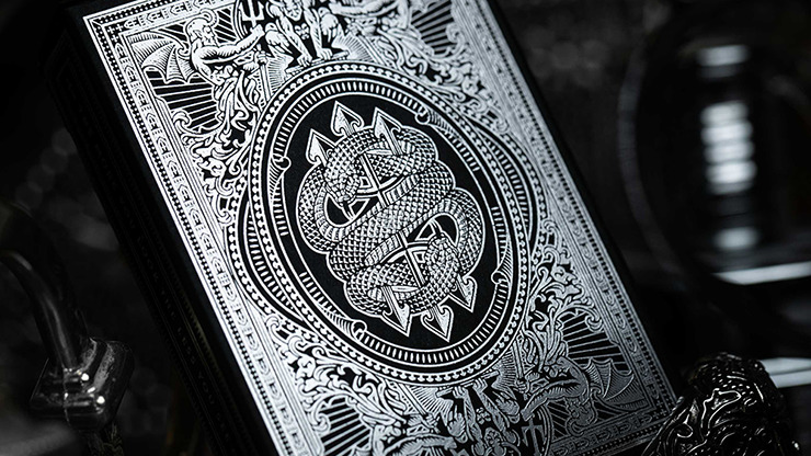 Devil's in the Details Sinful Silver Playing Cards by Riffle Shuffle - Image 2