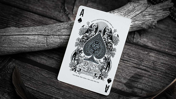 Devil's in the Details Sinful Silver Playing Cards by Riffle Shuffle - Image 5