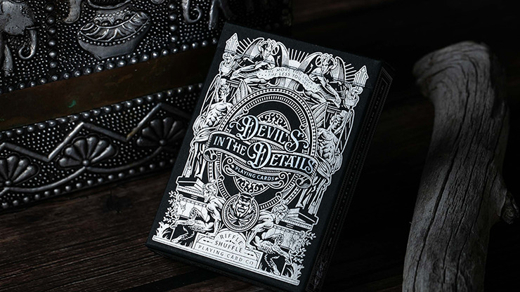 Devil's in the Details Sinful Silver Playing Cards by Riffle Shuffle