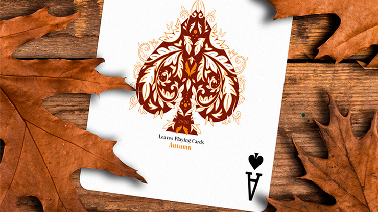 Leaves Autumn Playing Cards by Dutch Card House Company - Image 2