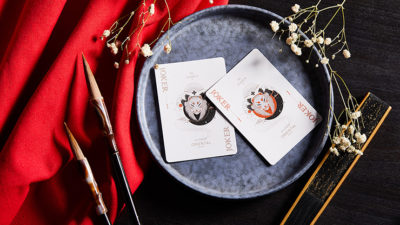 Oriental Memory Black playing Cards - Image 3