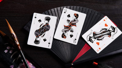 Oriental Memory Black playing Cards - Image 5