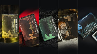 Five Elements Playing Cards Wooden Collection Set with 5 Dice by TCC - Image 5