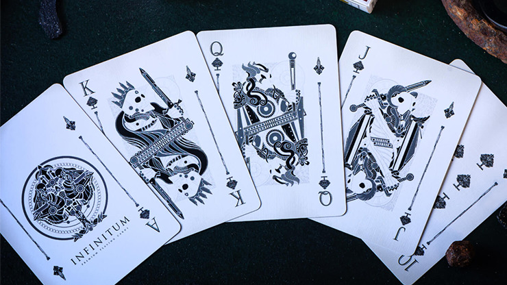 INFINITUM, Ghost White Playing Cards - Image 3
