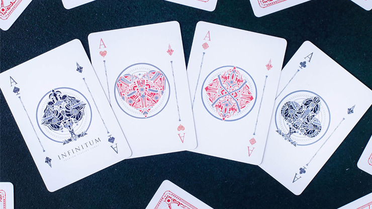 INFINITUM, Ghost White Playing Cards - Image 4