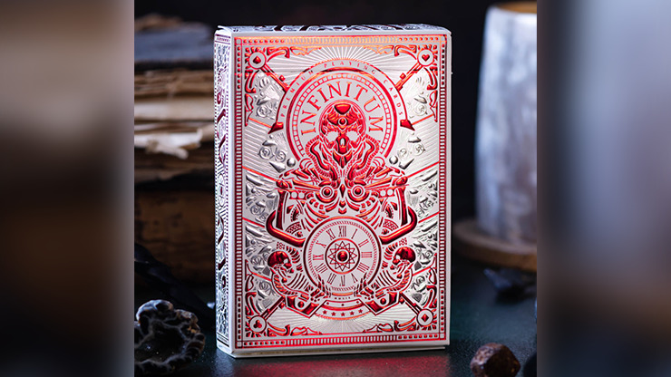 INFINITUM, Ghost White Playing Cards