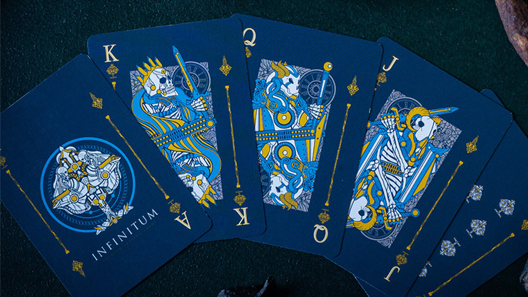 INFINITUM, Royal Blue Playing Cards - Image 2