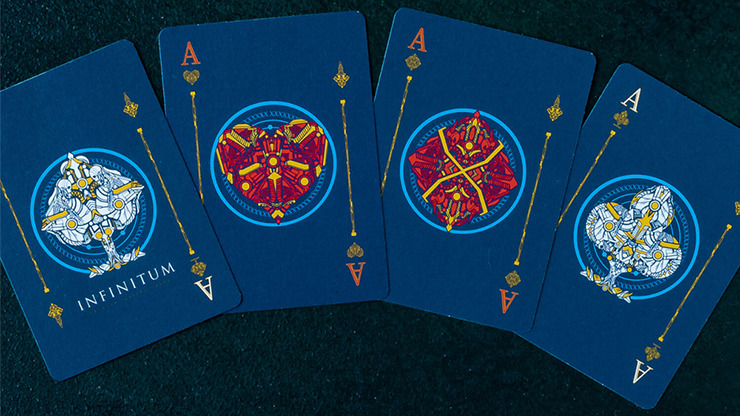 INFINITUM, Royal Blue Playing Cards - Image 3
