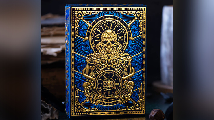 INFINITUM, Royal Blue Playing Cards