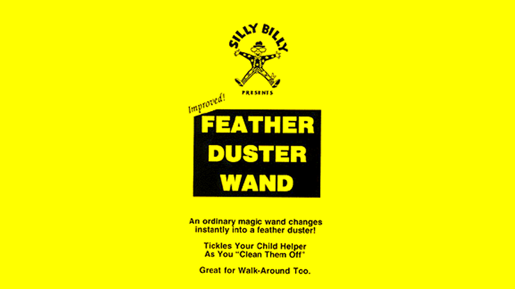 Feather Duster Wand, YELLOW- Silly Billy - Image 3