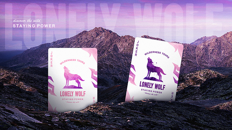 Lonely Wolf, Purple Playing Cards by BOCOPO - Image 2