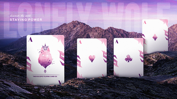 Lonely Wolf, Purple Playing Cards by BOCOPO - Image 3